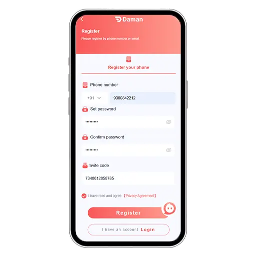 HappyAce Casino Registration Step 2